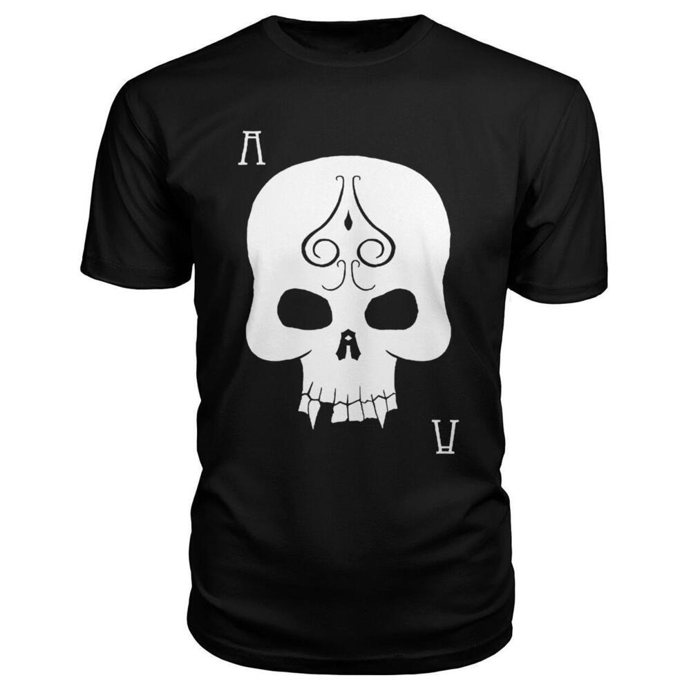 Ace Of Spades White Skull Tshirt